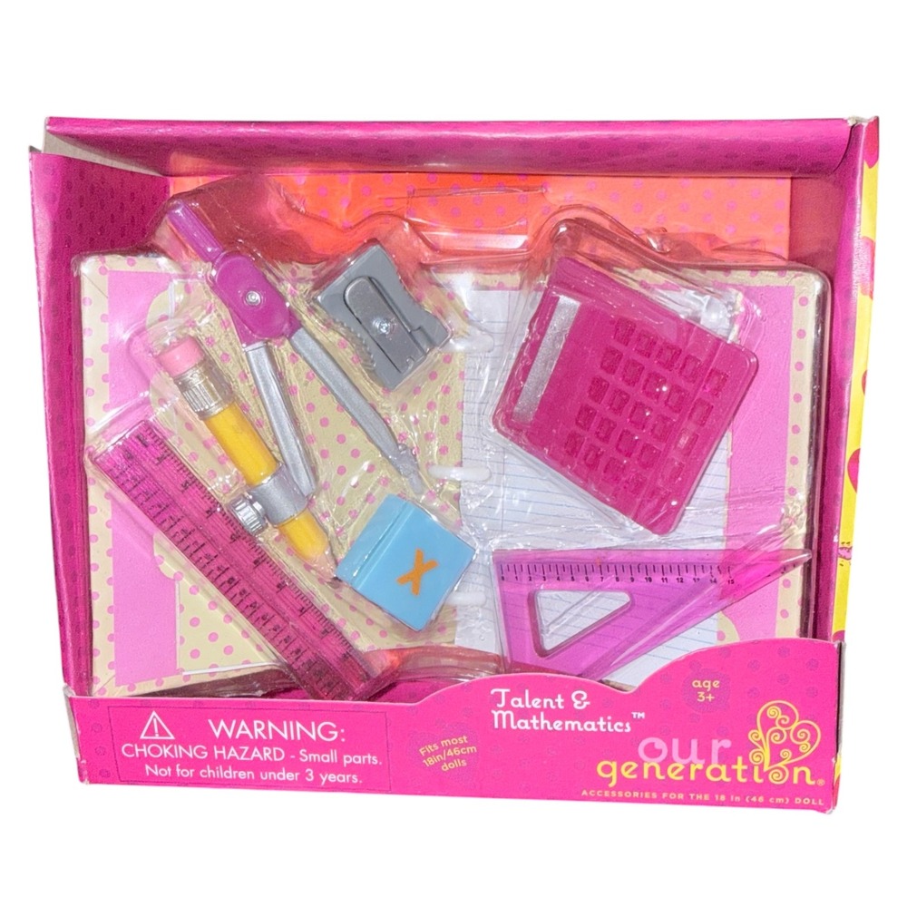 Our Generation Talent & Mathematics School Accessory Set‎ New